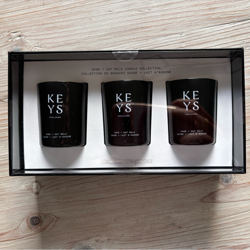 Keyes Sage+Oat milk Candle set